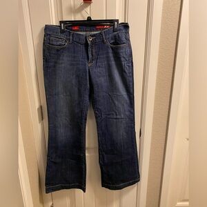 Express X2 Jeans W 31 Flare Leg Stretch Blue Denim Full Length 12